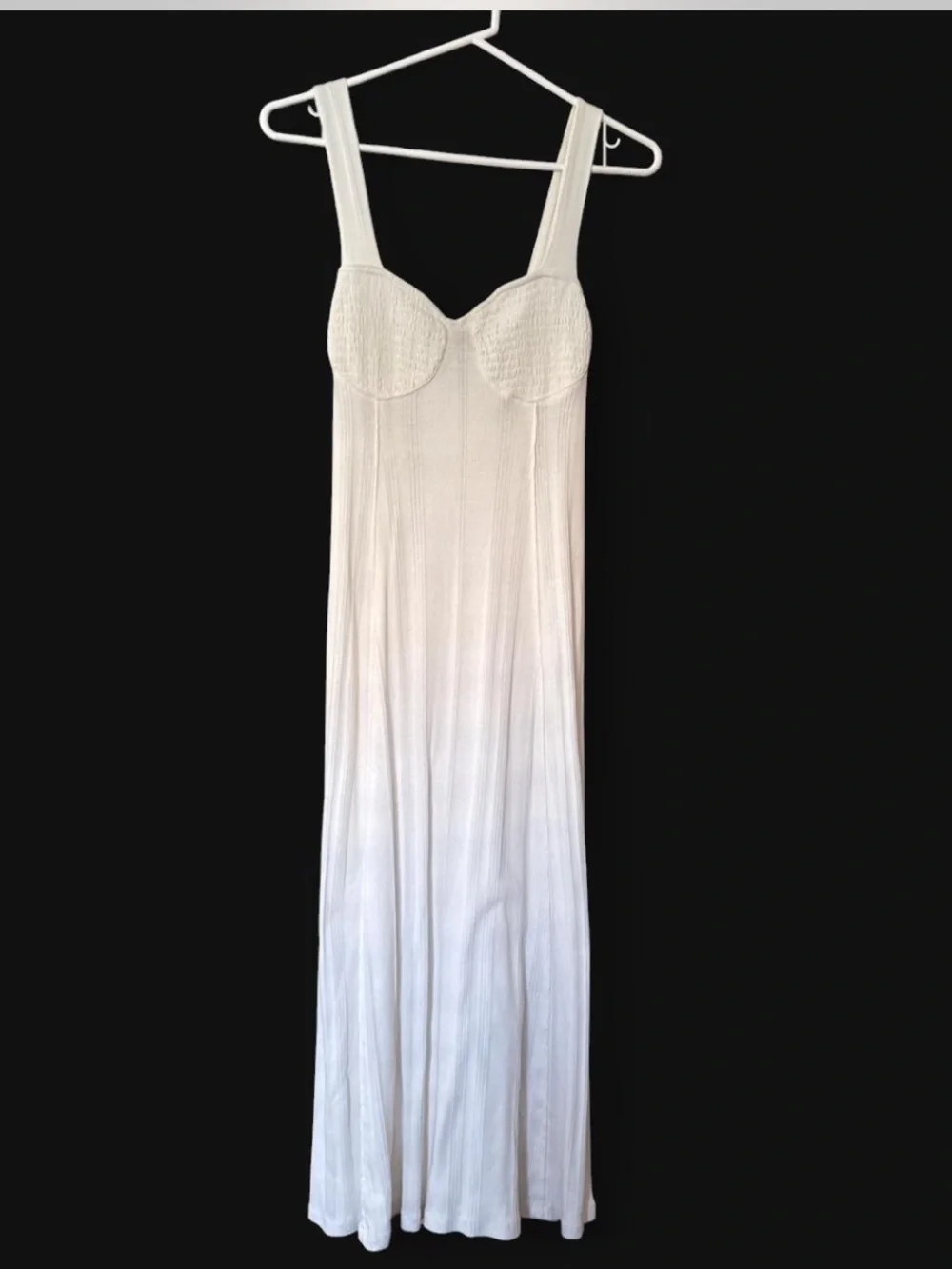 Free People White Strappy Midi Slip Dress
